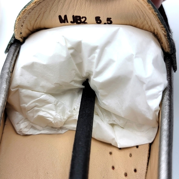 Marc Joseph Metallic Leather Loafer Size 5.5. S1035 - Picture 2 of 6